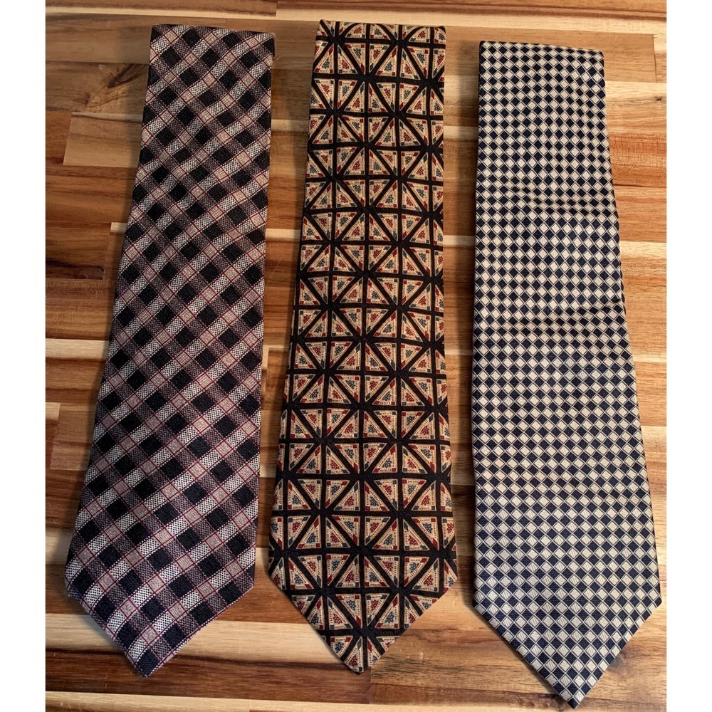 Vintage Silk Tie Lot Luxury Academia Old Money Retro Preppy Collegiate